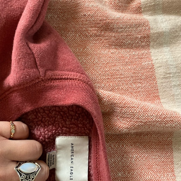 AE Cozy Red Crewneck Sweatshirt - Picture 2 of 3